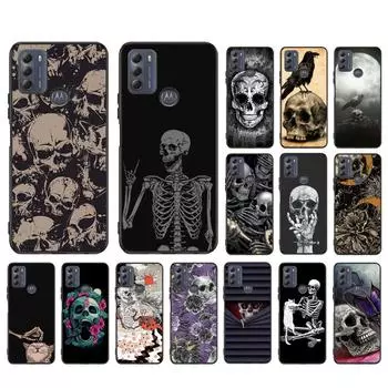 Чехол для телефона с костями черепа для Moto G84 G23 G24 G31 G32 G41 G51 G52 G53 G54 G71 G82 G42 G62 G200 G Play G Stylus Moto G52