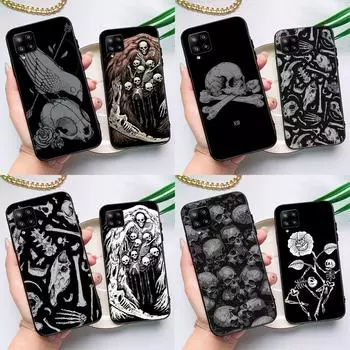 Чехол для телефона с костями скелета для Samsung Galaxy A54 A34 A53 A73 A33 A23 A13 A51 A71 A12 A22 A32 A42 A52 A14 Samsung A51 4G