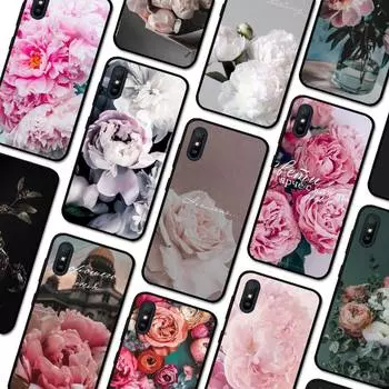 Чехол для телефона с красивыми цветами пионов для Redmi 9A 8A 7A 7A 7 6A 5A 5 Plus 4X S2 GO K20 K30 6 Note 8 9 Pro K40 or K40 Pro