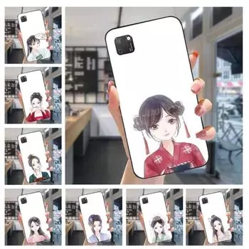 Чехол для телефона с красивыми персонажами от руки для Huawei Mate 40 30 20 10 Pro Lite Nova 9 8 5T Y7p Y7 мягкий черный чехол для телефона Huawei Mate40