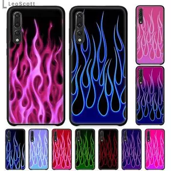 Чехол для телефона с красным, зеленым пламенем и рисунком огня для Huawei Honor Mate P 9 10 20 30 40 Pro 10i 7 8 ax Lite nova 5t, мягкий чехол huawei p20 lite