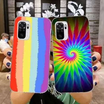 Чехол для телефона с красочным рисунком Rainbow Art для Xiaomi 12 11T 10 9 Redmi Note 11 10 10S Pro Redmi 9 9A 8, прозрачный чехол для телефона Xiaomi 12-12X
