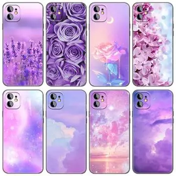 Чехол для телефона с лавандовым фиолетовым цветком для iPhone Samsung Galaxy Redmi Xiaomi Oppo OnePlus Note SA 7 8 9 10 11 12 13 14 20 21 22 23 53 54 Pro Max Ultra iPhone 6 or 6S
