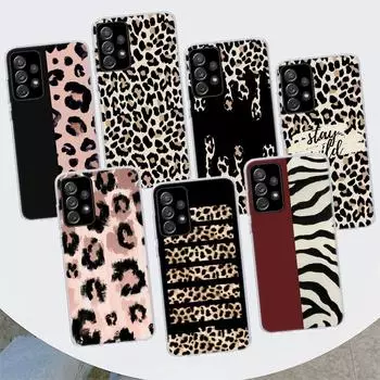 Чехол для телефона с леопардовым принтом для Samsung Galaxy A53 A52 A73 A72 A12 5G A13 A22 A23 A32 A33 A02S A03S A42 A43 A50S, чехол Samsung A52