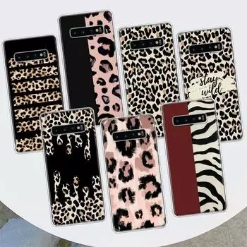 Чехол для телефона с леопардовым принтом для Samsung Galaxy S10 Plus S20 FE S21 S22 Ultra S10E S9 S8 + S6 S7 Edge Lite Shell Coque Samsung S10