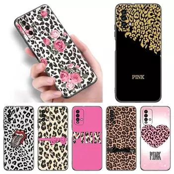 Чехол для телефона с леопардовым принтом Love для Xiaomi Redmi Note 11 10 9 8 Pro 11T 5G 10T 10S 9S 9T 9i 9C 9A 8T, мягкий черный чехол из ТПУ Redmi 8