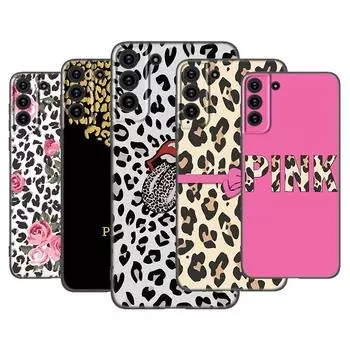 Чехол для телефона с леопардовым принтом Love для Samsung Galaxy S22 Pro S21 S20 Ultra FE S10 Lite 5G S10E S9 S8 Plus, мягкий черный чехол из ТПУ Samsung S22 Ultra