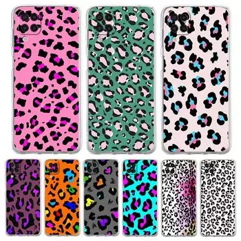 Чехол для телефона с леопардовым принтом пантеры для Samsung Galaxy A51 A71 A21S A12 A11 A31 A41 A03S A13 A33 A73 A53 A52 A32 5G A23, прозрачный чехол Samsung A01