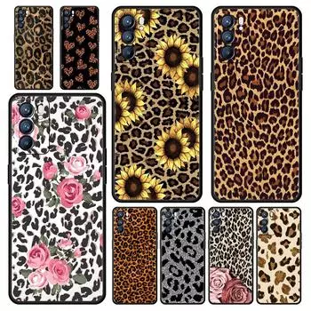 Чехол для телефона с леопардовым принтом тигра и цветком для Oppo A54 A53 A52 A9 2020 A15 A95 A16 A76 A74 A12 Find X5 Reno7 Reno6 Pro Plus 5G Oppo A53