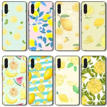 Чехол для телефона с летним фруктами и желтым рисунком лимона для Realme GT 2 9i 8i 7i Pro X50 X2 C35 C21 C20 C11 C3, мягкий черный чехол для телефона Realme GT NEO 3