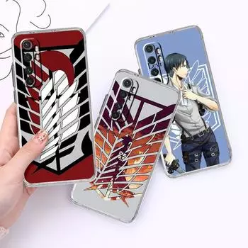 Чехол для телефона с логотипом «Атака Титанов» для Xiaomi Mi 12 9T 11X 12X 10T 5G 11 Lite Note 10 11T Poco X3 NFC M3 F3, мягкий прозрачный чехол из ТПУ Mi 9T