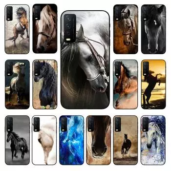 Чехол для телефона с лошадью для VIVO Y31 Y21S Y21 Y15S Y53S Y11S Y12 V21 V21E Y20 Y70 1907 V17Neo Y21S Y33S Y72 Vivo Y31 2021