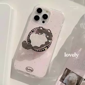 Чехол для телефона с магнитным держателем Splashing Ink Cat 15promax