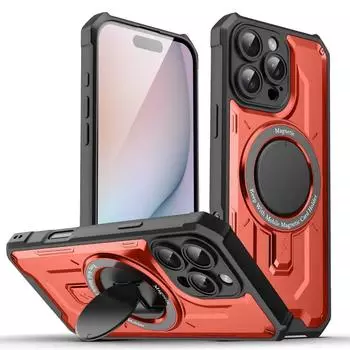 Чехол для телефона с магнитным кольцом для iPhone 16 15 Plus 14 13 12 11 Pro Max XS XR X 7 8, защитный чехол из жесткого пластика iPhone 7(8) чёрный