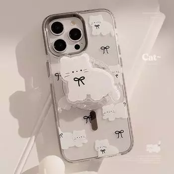 Чехол для телефона с магнитным креплением в виде кота 15promax