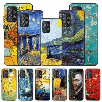 Чехол для телефона с маслом Ван Гога «Звездная ночь» для Samsung A73 A53 A33 A13 A23 A22 A52 A72 A32 A42 A71 A51 A41 A31 A21s A12 A11 S9 for Samsung A11