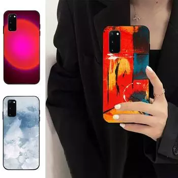 Чехол для телефона с масляной краской для Samsung Galaxy A51 A50 A71 A21s A31 A41 A10 A20 A70 A30 A22 A02s A13 A53 5G Cover Coque SamsungA735G