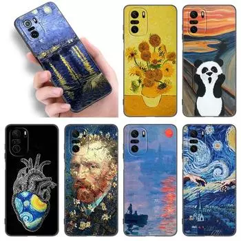 Чехол для телефона с масляной краской Ван Вог для Xiaomi POCO F2 F3 M2 M3 M4 X3 X4 Pro NFC F4 GT 5G F1 X2 C3 C31 C40 M5S, мягкий черный чехол из ТПУ Xiaomi POCOphone F1