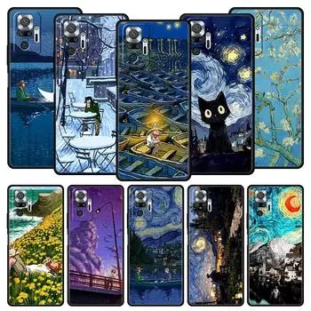 Чехол для телефона с масляной краской в стиле ретро Ван Гога для Xiaomi Redmi Note 13 12 5G 11 10 Pro 4G Plus 9S 9 8 7 9T 8T 10C 9C 9A 5G мягкий чехол Redmi Note 12 Pro 5G