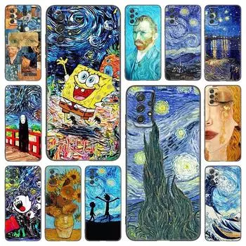 Чехол для телефона с масляной живописью Ван Гога для Samsung Galaxy A21 A30 A50 A52 S A13 A22 A32 A33 A53 A73 5G A11 A12 A31 A51 A70 A71 A72 Samsung A11