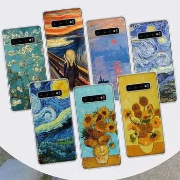 Чехол для телефона с масляной живописью Ван Гога для Samsung Galaxy M21 M12 M31S M32 M51 M52 Note 20 Ulte 10 Plus 9 8 J4 J6 + J8 M11 F52 F62 Samsung M31