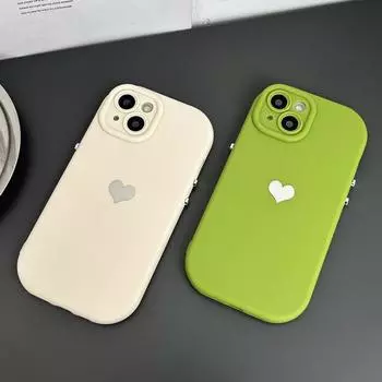 Чехол для телефона с металлическими кнопками ярких цветов с сердечками для iPhone 13 11 12 14 Pro Max 15 Pro Max X XR XS Max, мягкая задняя крышка из ТПУ, чехол For iPhone X