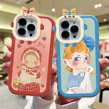 Чехол для телефона с милой девушкой и изображением монстра, мягкий защитный чехол для телефона с линзами монстра для Xiaomi Redmi Redmi 10