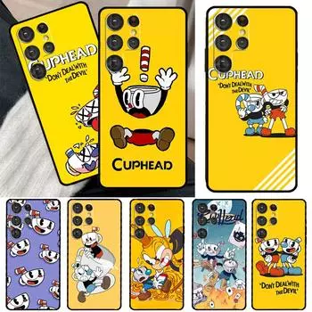 Чехол для телефона с милой игрой Cuphead для Samsung Galaxy S21 S22 Ultra Note 20 S8 S9 S10 Plus Note 10 Plus S20 FE Galaxy S10e