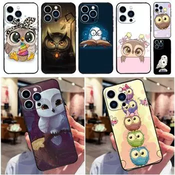 Чехол для телефона с милой мультяшной совой для iPhone 13 12 11 14 Pro Max Mini X XR XS MAX SE 2022 2020 7 8 14 Plus iPhone SE 2022