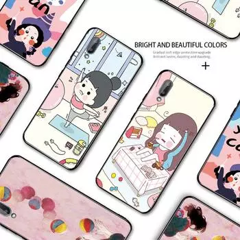 Чехол для телефона с милой мультяшной спортивной девушкой и комиксами Samsung A01