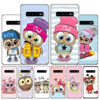 Чехол для телефона с милой совой и сердечками Lover, рождественский конфетный чехол для Samsung Galaxy S10 Plus S20 FE S21 S22 Ultra S10E S9 S8 + S7 Edge J4 Samsung S10