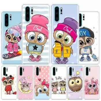 Чехол для телефона с милой совой и сердечками Lover, рождественский конфетный чехол для Huawei Y5 Y6 Y7 Y9S P Smart Z 2019 Honor 10 Lite 9 20 9X 8S 8X 8A Pro Huawei Y5 2019