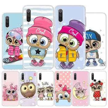 Чехол для телефона с милой совой и сердечками Lover, рождественский конфетный чехол для Xiaomi Poco X3 GT X4 NFC M4 Pro M3 M2 F3 F2 F1 Mi Note 10 A3 A2 Lite Xiaomi Poco X3