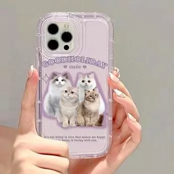 Чехол для телефона с милой улыбкой и акварелью для iPhone 11, чехол для iPhone 13 12 14 15 Pro Max XR XS X 7 8 15 Plus SE 2020, мягкий противоударный чехол For iPhone 12 12Pro