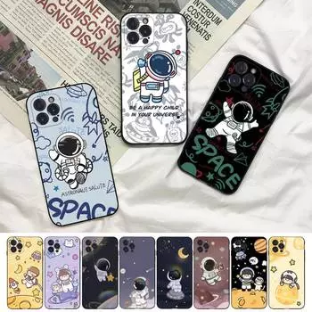 Чехол для телефона с милым астронавтом и рисунком космонавта для Iphone 8 7 6 6s Plus X Se 2020 Xr Xs 14 11 12 13 Mini Pro Max мобильный чехол For iphone 14promax