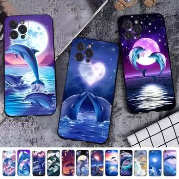 Чехол для телефона с милым дельфином в виде животного для iPhone Samsung Galaxy Redmi Xiaomi Oppo OnePlus Note SA 7 8 9 10 11 12 13 14 20 21 22 23 53 54 Pro Max Plus Ultra iPhone 6 or 6S