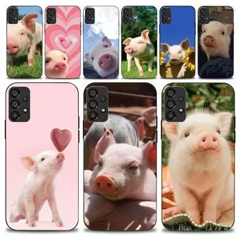 Чехол для телефона с милым домашним животным и свиньей для Samsung Galaxy S22 S23 Ultra S21 S20 FE Plus Note 20, мягкая обложка Samsungs22ULTRA5G