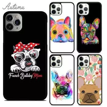 Чехол для телефона с милым французским бульдогом и рисунком для iPhone 11 12 13 14 Pro Max mini X XR XS SE 2020 6S 7 8 Plus Samsung S21 S22 iPhone 6plus
