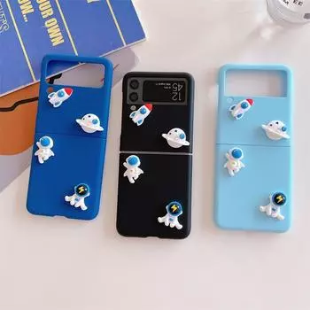 Чехол для телефона с милым космонавтом из мультфильма для Samsung Galaxy Zflip Z Flip 3 5g Z Flip 4, чехол F7070 F7000, чехол For Galaxy Z Flip