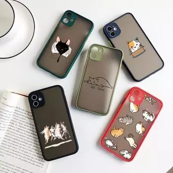 Чехол для телефона с милым котом для IPhone 14 13 12 11 Mini Pro Max XS X Max XR 8 7 Plus SE 2022, цвет кожи, чехол для телефона iPhone 14