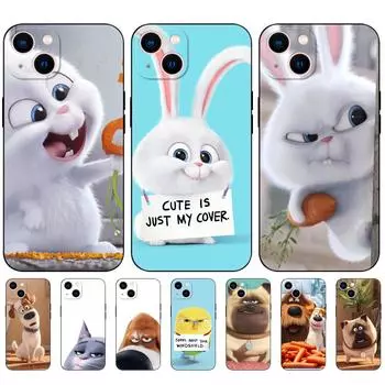 Чехол для телефона с милым кроликом и собакой для iPhone 14/13/12/11 Pro Max/Mini 6 Plus/6S Plus