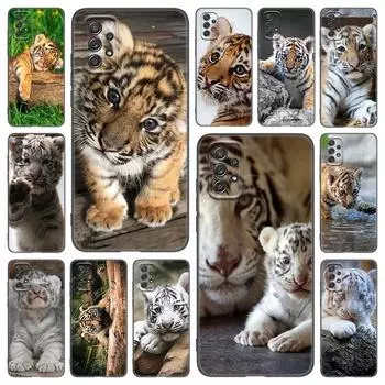 Чехол для телефона с милым маленьким тигром для Samsung Galaxy A21 A30 A50 A52 S A13 A22 A32 A33 A53 A73 5G A11 A12 A31 A51 A70 A71 A72 Samsung A11