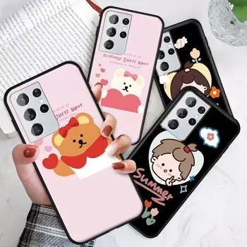 Чехол для телефона с милым мультяшным животным и милым медведем в виде девочки. Чехол для телефона. Redmi 10