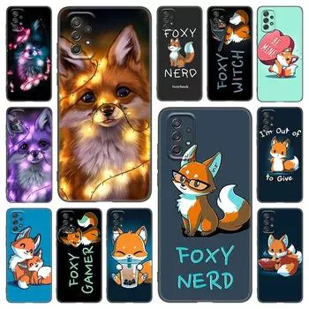 Чехол для телефона с милым мультяшным животным лисой для Samsung Galaxy A21 A30 A50 A52 S A13 A22 A32 A33 A53 A73 5G A11 A12 A31 A51 A70 A71 A72 Samsung A11