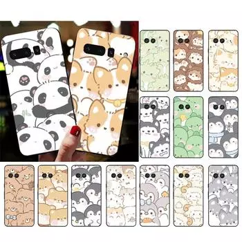 Чехол для телефона с милым мультяшным животным для Google Pixel 8 7 Pro 7A 7 6A 6 Pro Pixel 8A 4A 3A 4 XL Pixel 5 6 4 3 3A XL Google Pixel 3a
