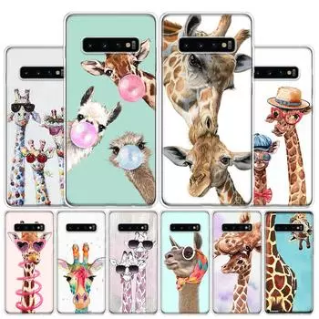 Чехол для телефона с милым мультяшным жирафом и животным для Samsung Galaxy A51 A71 A50 A70 A40 A30 A20E A10 A41 A31 A21S A11 A01 A6 A8 + A7 Samsung A30S(A50S)