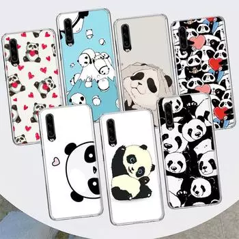 Чехол для телефона с милым пандой и медведем из мультфильма для Huawei P30 P20 P10 P40 P50 Pro Mate 20 40 30 10 Lite, популярный чехол Fundas Art Gift Coque Huawei P30