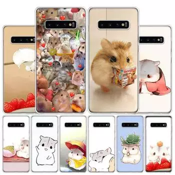 Чехол для телефона с милым питомцем хомяком для Samsung Galaxy S10 Plus S20 FE S21 S22 Ultra S10E S9 S8 + S7 Edge J4 Samsung S10