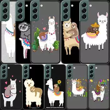 Чехол для телефона с милым рисунком ламы для Samsung Galaxy A12 A22 A32 A42 A52 A72 A54 A34 A24 A14 A73 A53 A33 A23 A13 5G F52 F62, чехол Sh Samsung A24