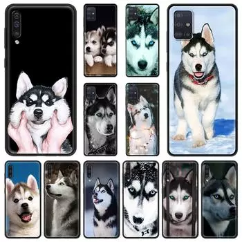 Чехол для телефона с милым щенком аляскинского хаски для Samsung Galaxy A51 A71 A21S A12 A11 A31 A52 A41 A32 A72 A02S A01 5G, силиконовый чехол Samsung A11